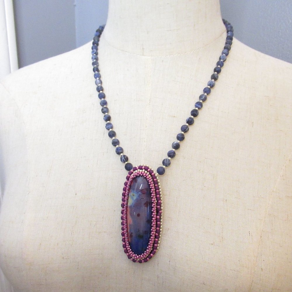 Artisan Necklace on Sodalite